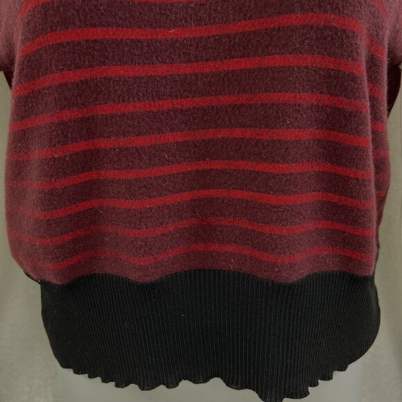 Rag & Bone L Extra Fine Merino Wool Blend Sweater Color Block Quiet Luxury - Picture 5 of 16